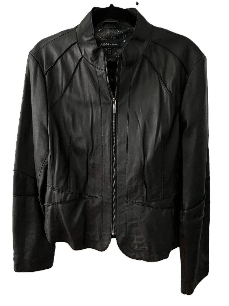 ARMA LEDER Leren jasje donkerbruin maat 44, Bruin, Verzenden, Arma, Maat 42/44 (L)