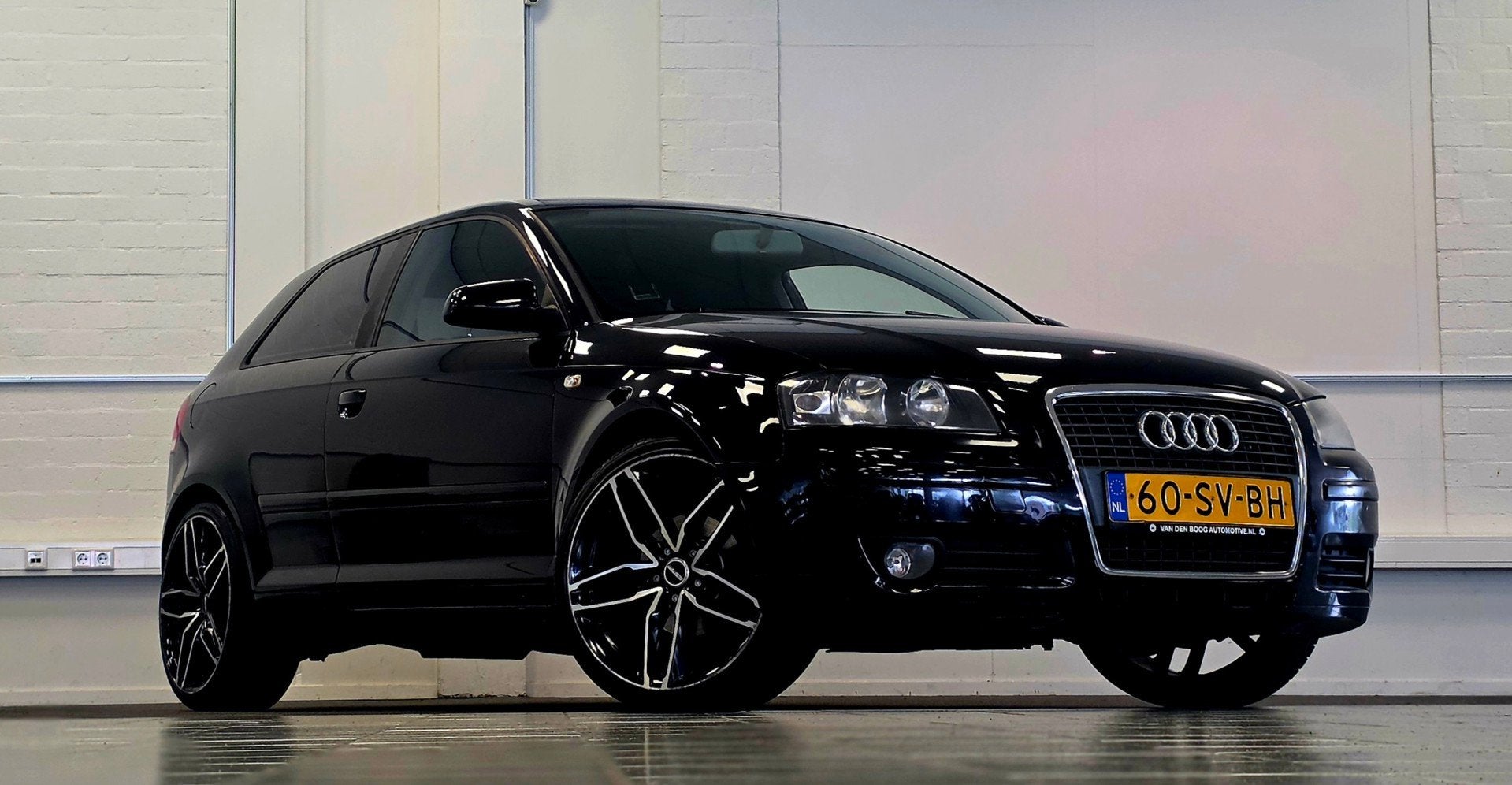 Audi A3 1.6 FSI Ambition Clima 19"LM velgen Android Garantie, Voorwielaandrijving, Gebruikt, Zwart, 116 pk