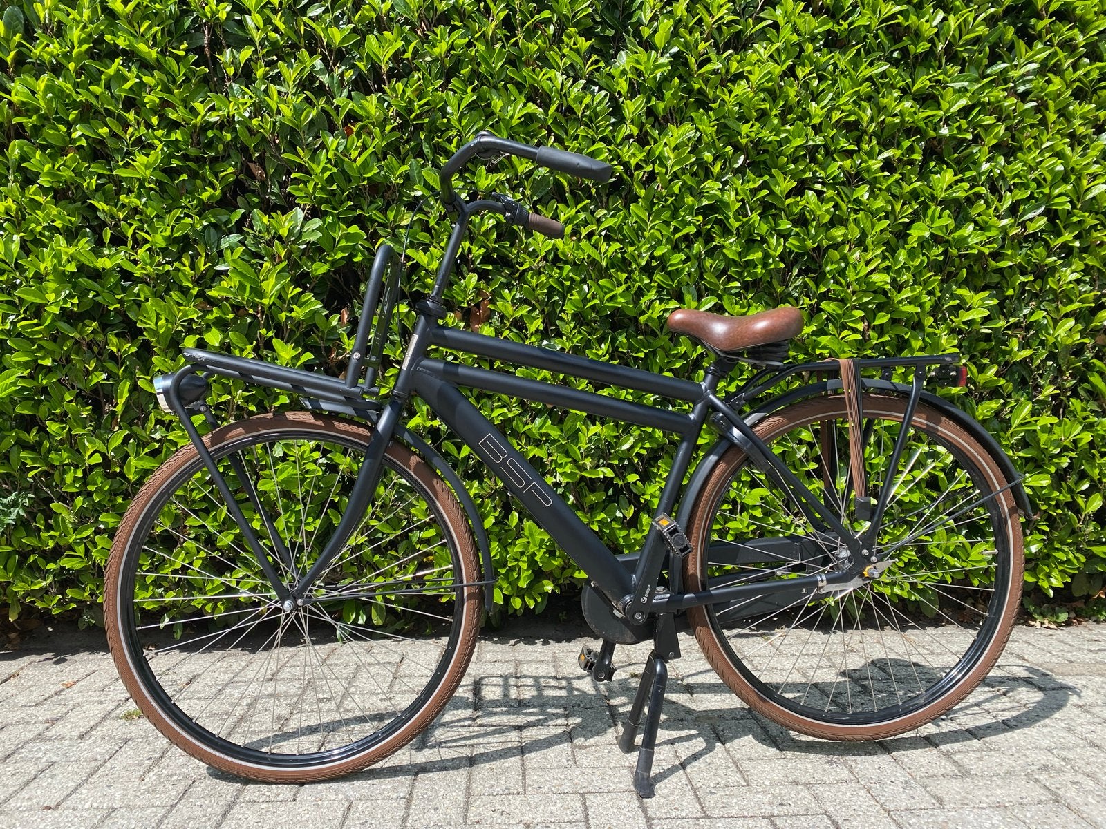 BSP Metropolis Transportfiets - Mat Zwart, Terugtraprem, Gebruikt, Versnellingen, Minder dan 49 cm