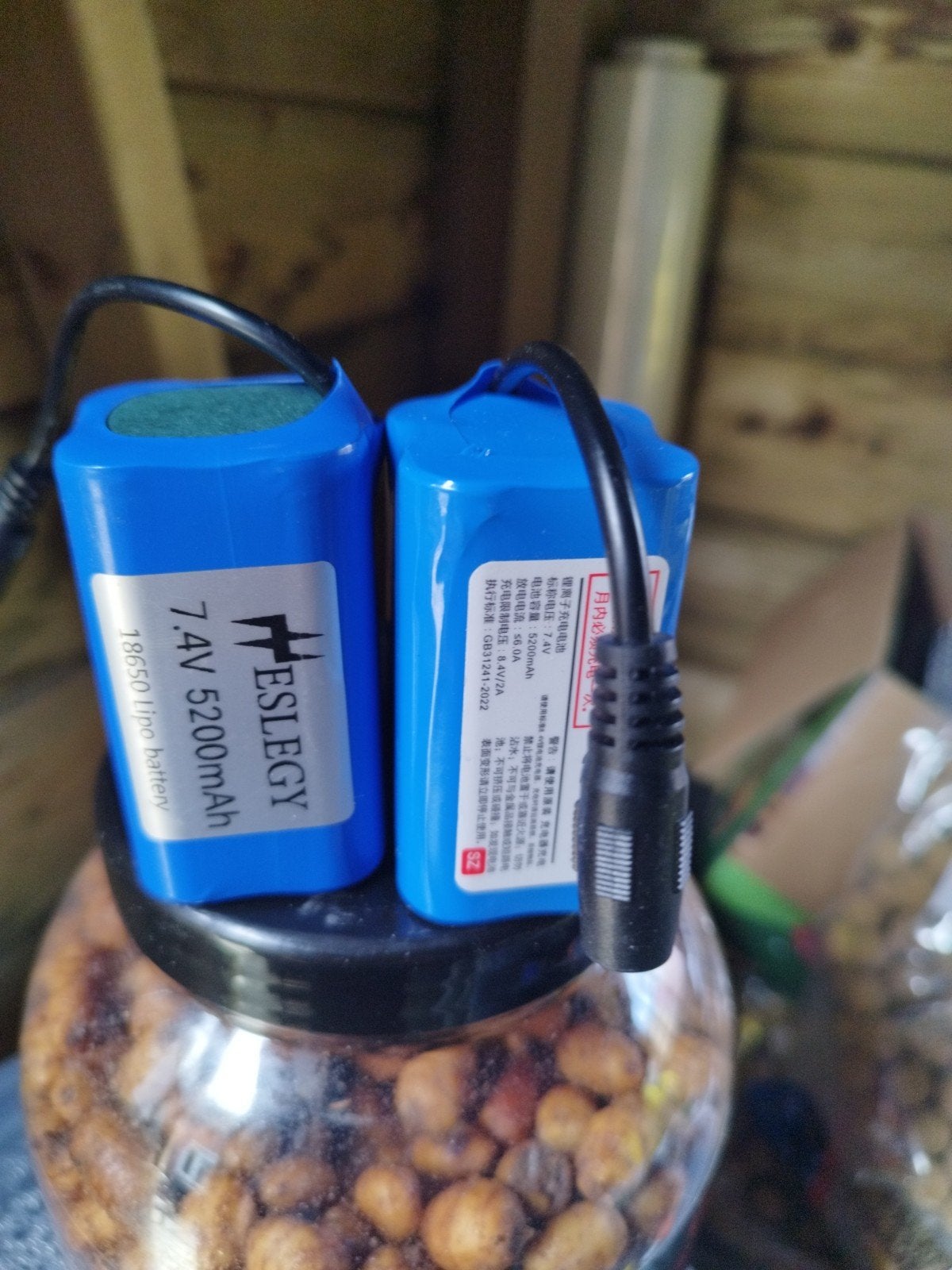 HESLEGY 7.4V 5200mAh 18650 Lipo Batterij, Ophalen of Verzenden, Gebruikt, Oplaadbaar