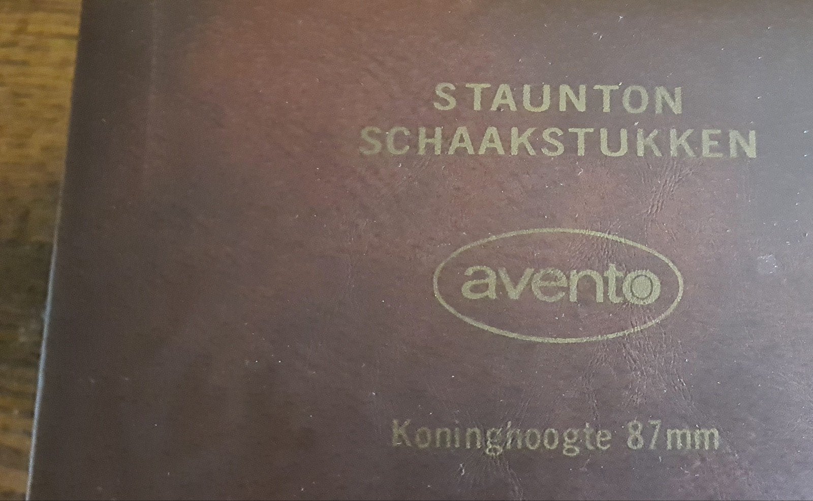 Vintage Complete set Staunton schaakstukken، merk Avento, Ophalen of Verzenden, Gebruikt, Schaken