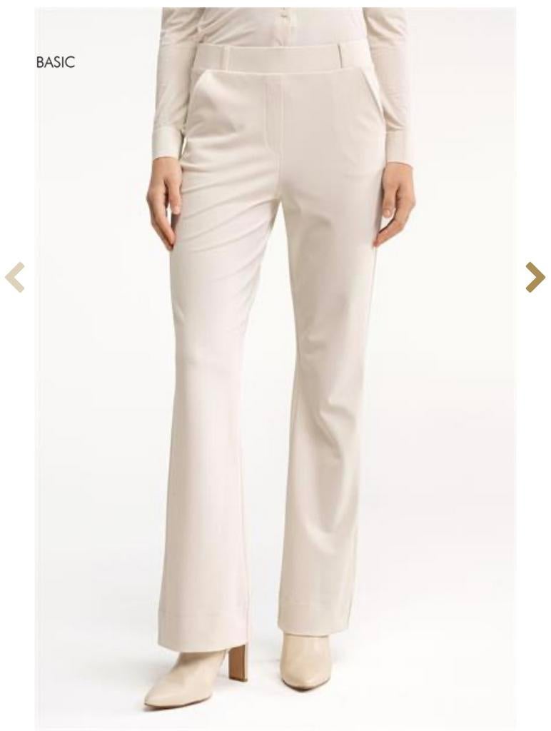Nieuwe Studio Anneloes Flair Bonded broek L/40, Beige, Maat 42/44 (L), Nieuw, Ophalen of Verzenden
