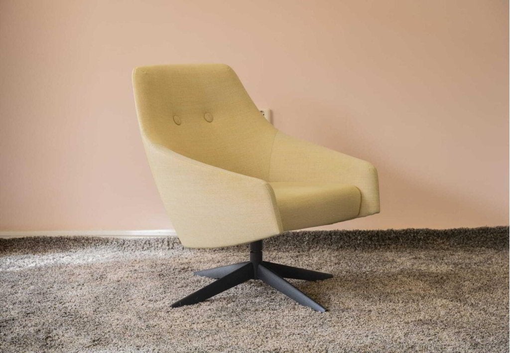 Montis Puk Fauteuil Lichtgeel Stof, Huis en Inrichting, Fauteuils, Niet ingevuld, Nieuw, Niet ingevuld, Niet ingevuld