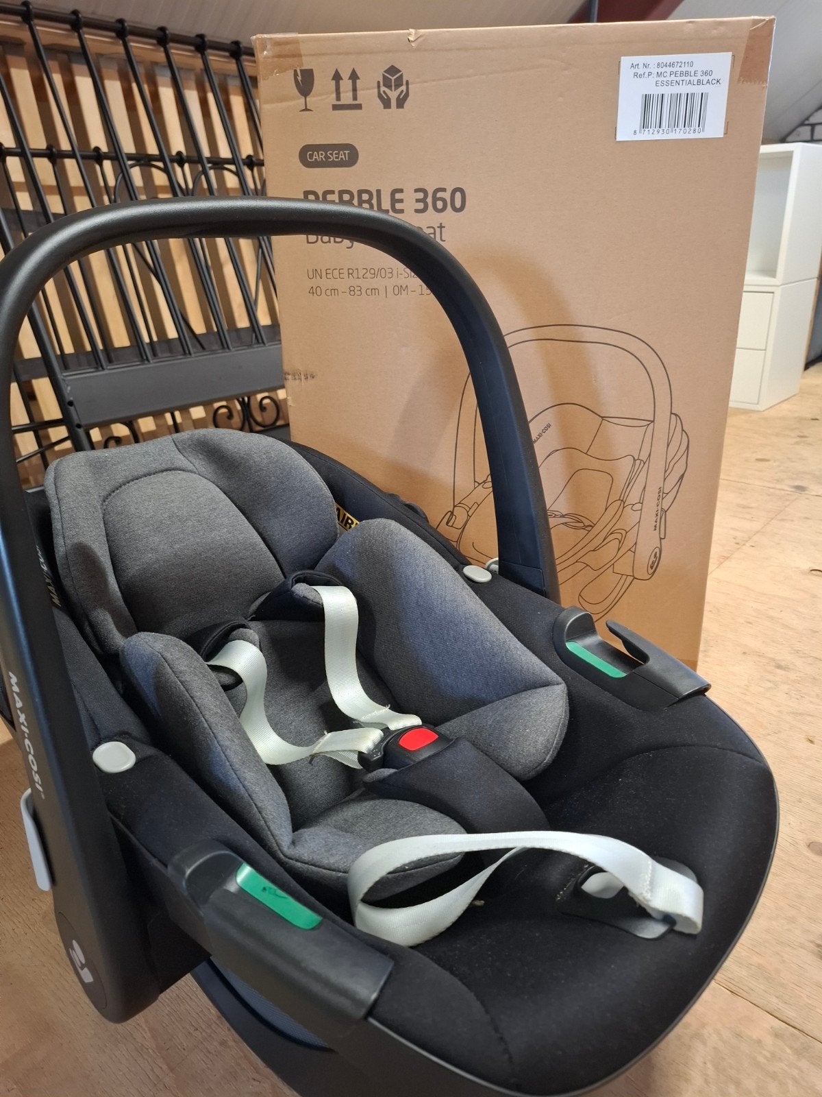 Maxi-Cosi Pebble 360 autostoel, Ophalen, Zijbescherming, Zo goed als nieuw, Isofix