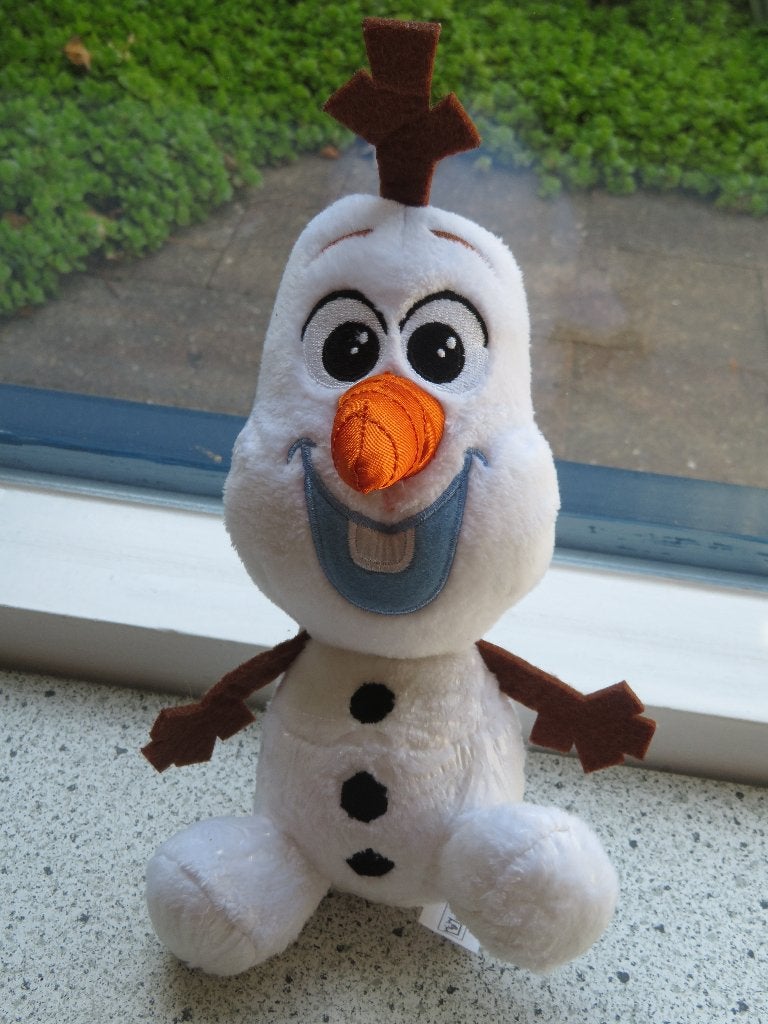 Sneeuwman sneeuwpop Olaf van Frozen merk Nicotoy, Disney, Overige typen, Ophalen of Verzenden, Zo goed als nieuw