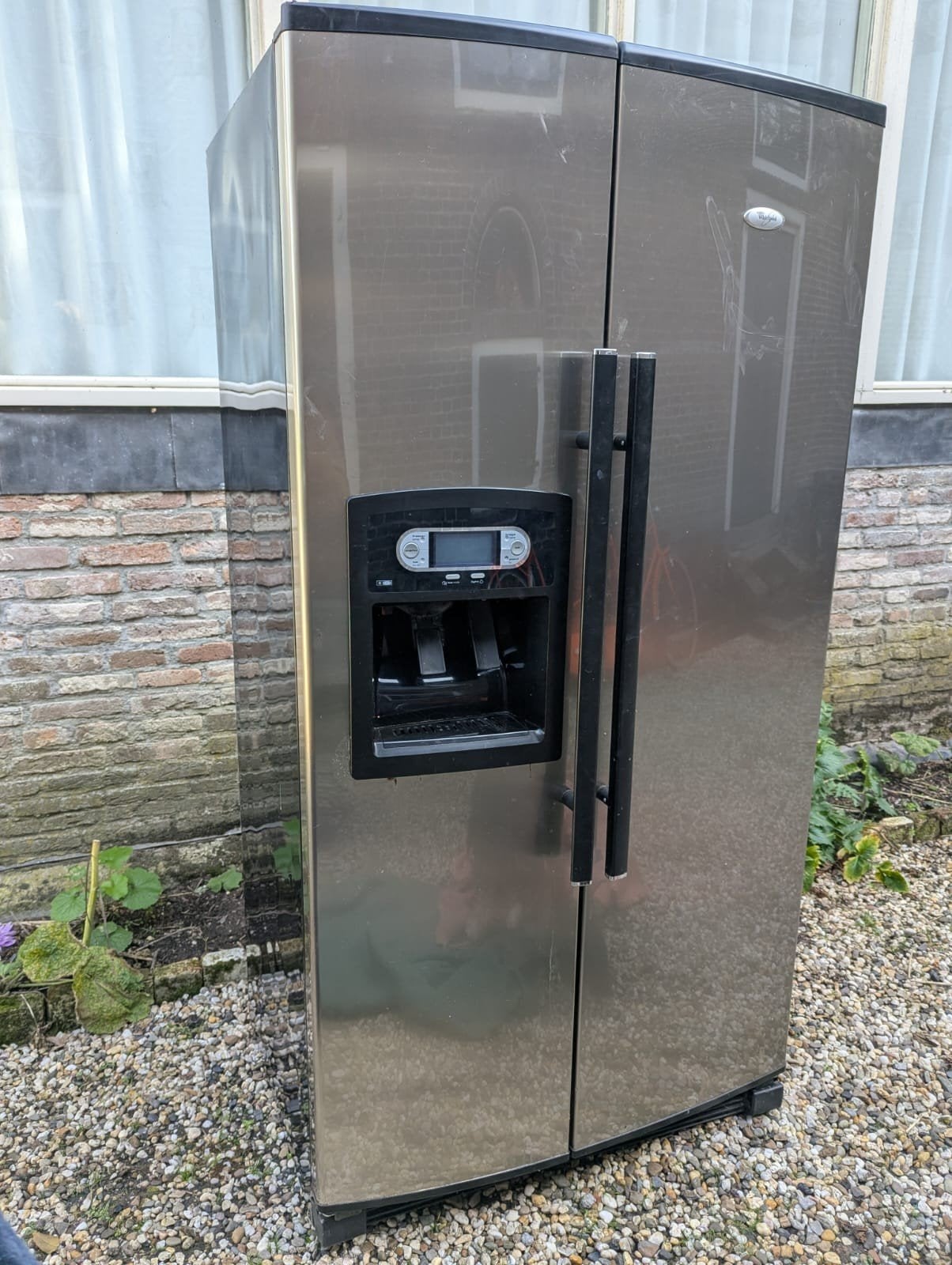 Amerikaanse Whirlpool koelkast / vriezer met ijsmachine