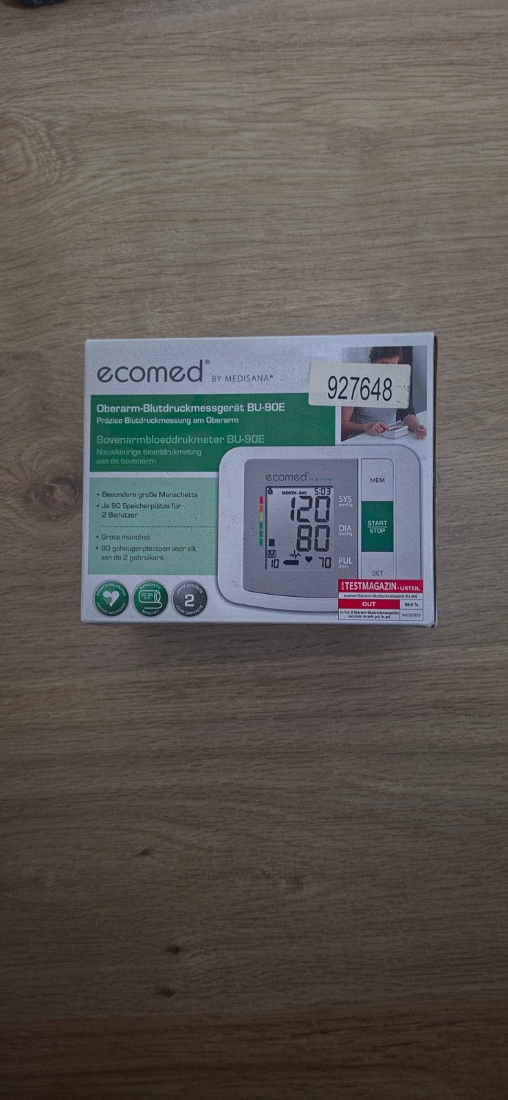 Ecomed by Medisana BU-90E bovenarm bloeddrukmeter, Ophalen of Verzenden, Nieuw, Overige typen