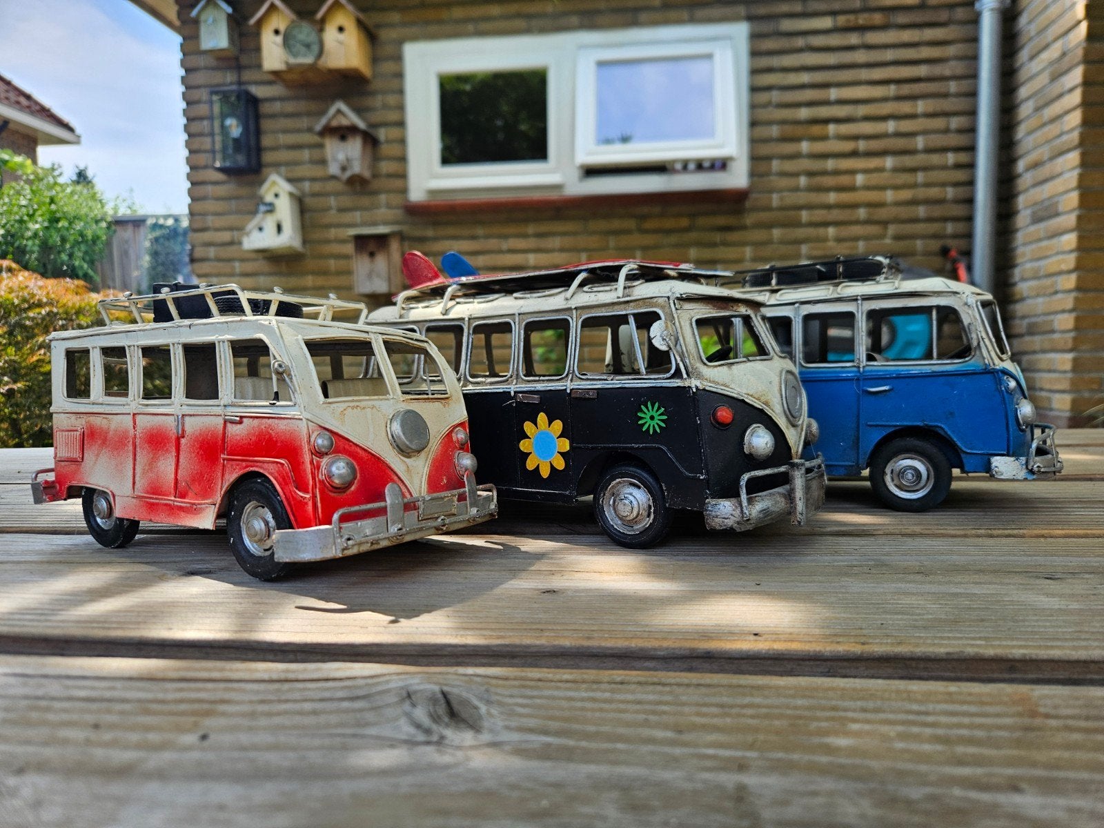 Set van 3 Vintage VW Busjes - Decoratieve Modellen, Ophalen, Gebruikt, Auto's