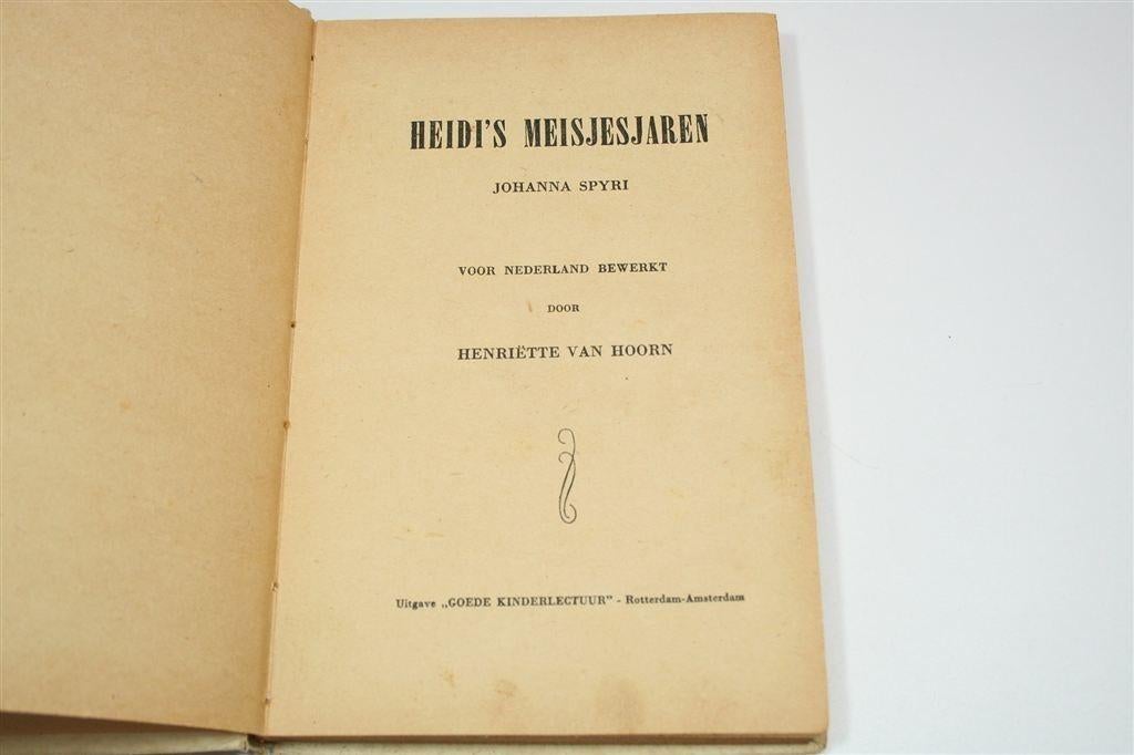 Heidi\'s Meisjesjaren — Vintage Jeugdboek [1949], Ophalen of Verzenden, Gelezen