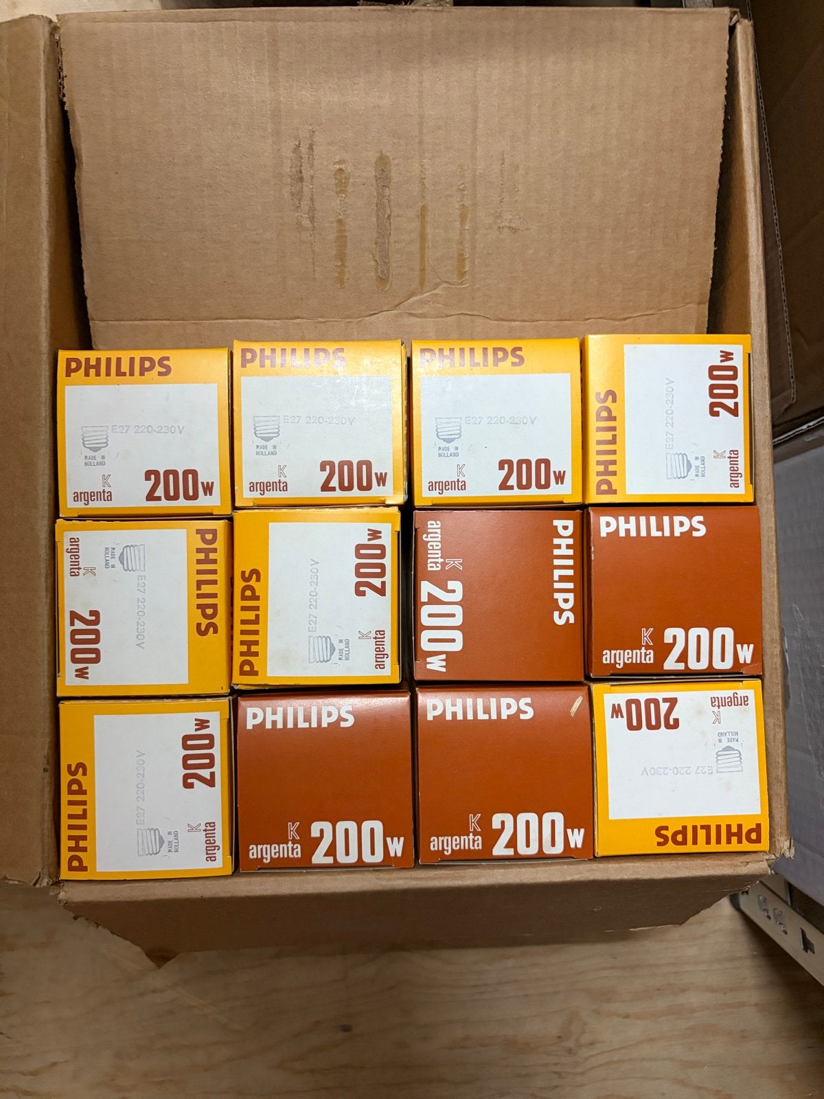 Philips Argenta 200W E27 gloeilampen (12 stuks), Ophalen, Wit, Philips, Nieuw