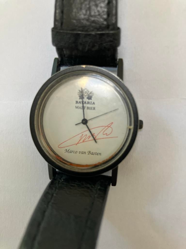 Verco Holland Horloge Bavaria Malt Bier Marco van Basten, Overige merken, Overige materialen, Polshorloge, Ophalen of Verzenden