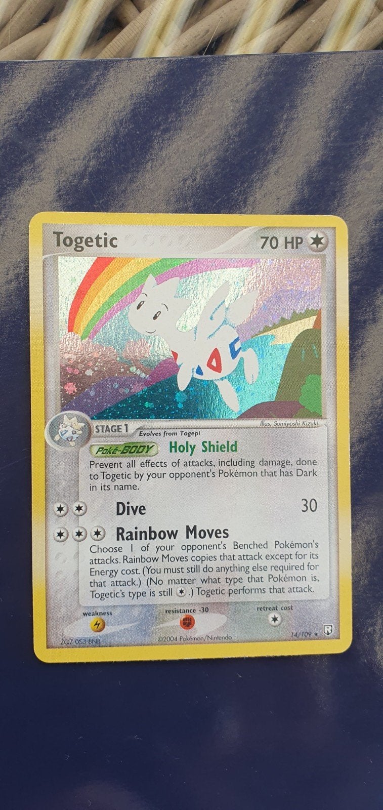 Togetic 14/109 holo pokemon kaart, Ophalen of Verzenden, Gebruikt