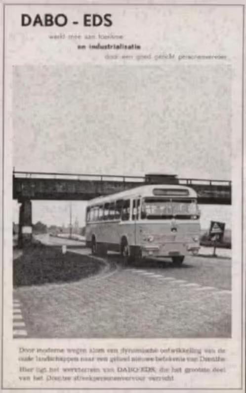 Knipsel Drenthe Bus DABO EDS Personenvervoer., Ophalen of Verzenden, Zo goed als nieuw