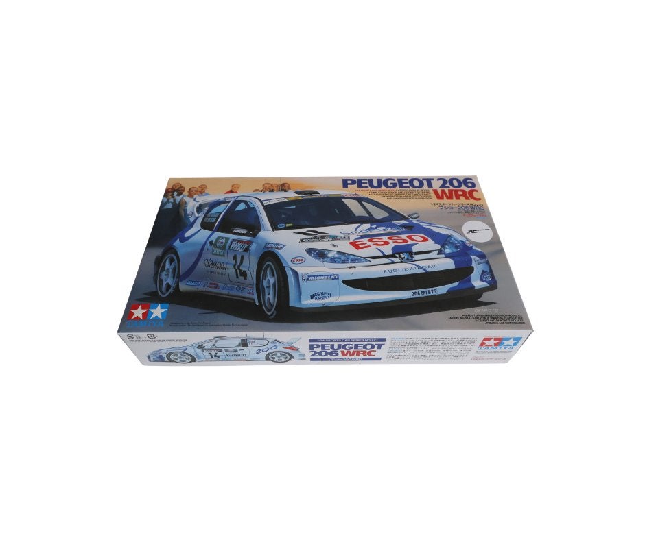 Tamiya 24221 1:24 Peugot 206 WRC, Auto, Groter dan 1:32, Nieuw, Ophalen of Verzenden