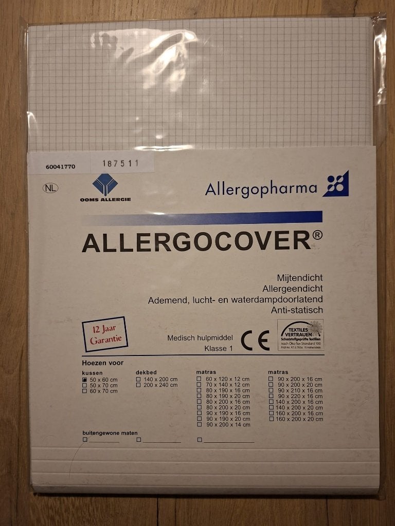 Allergeendichte kussensloop, Ophalen, Anti-allergisch, Eenpersoons, Hoeslaken of Sloop