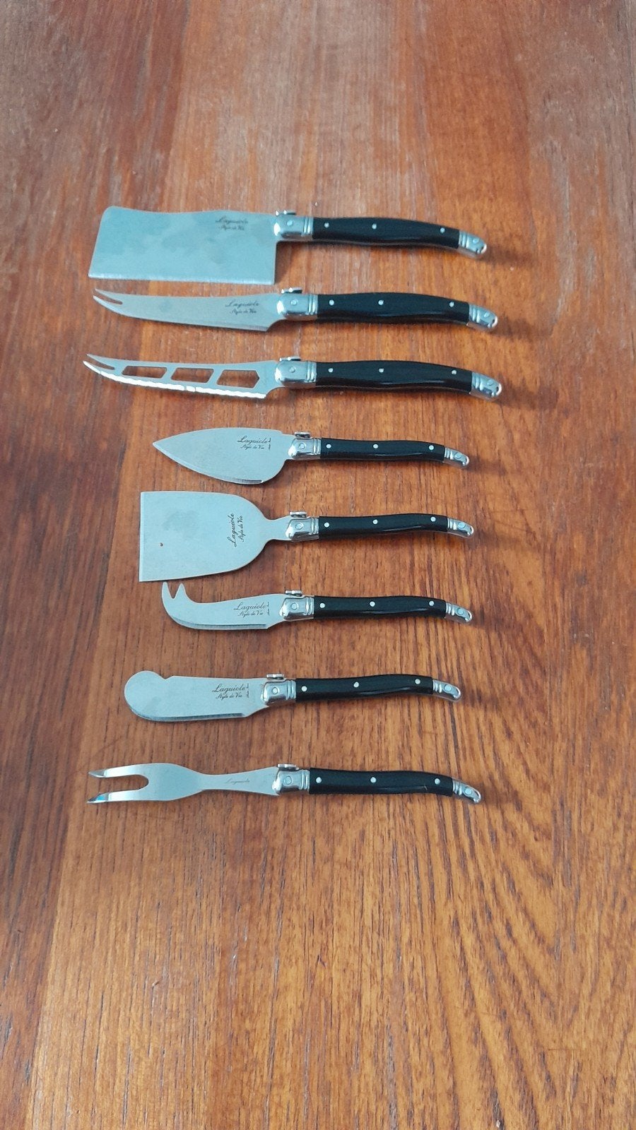 Laguiole Style de Vie Kaasmessenset messen, Ophalen of Verzenden, Zo goed als nieuw, Rvs of Chroom
