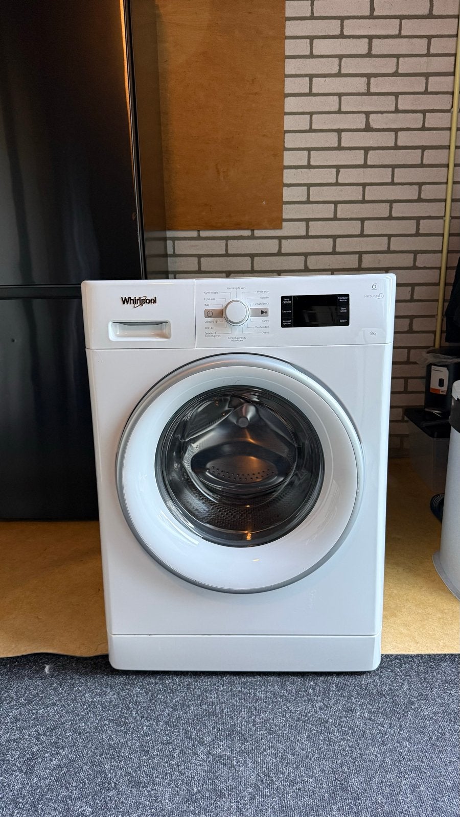 Whirlpool 6th sense FreshCare+ Wasmachine 8kg, Ophalen, 1200 tot 1600 toeren, 8 tot 10 kg, Zo goed als nieuw