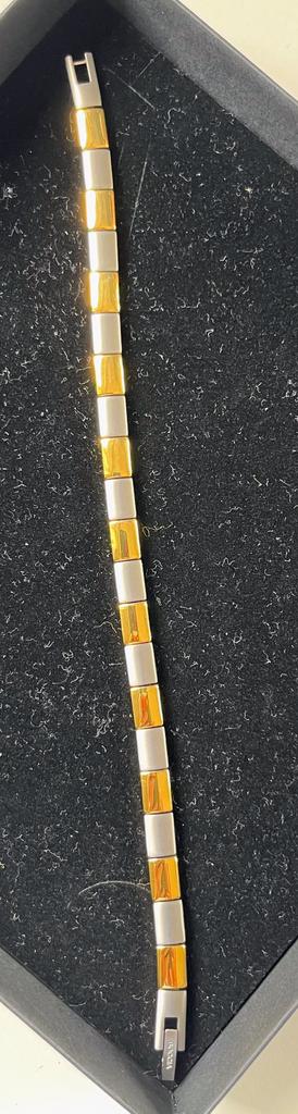 Boccia Titanium Armband 0313-02, Ophalen of Verzenden, Nieuw, Zilver, Goud