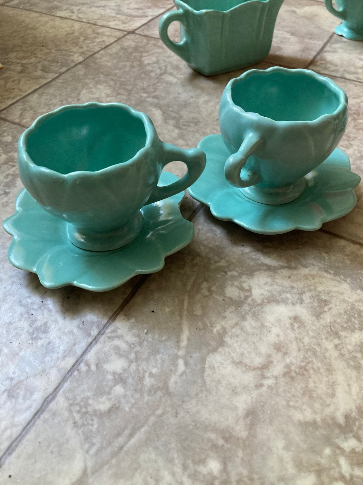 Amerikaans jaren ‘50 aardewerk koffieservies, Antiek en Kunst, Ophalen of Verzenden