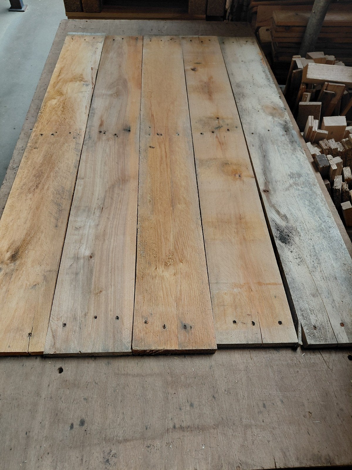 palletplanken 115cm lambrisering aftimmeren hout planken, Minder dan 25 mm, Ophalen of Verzenden, Plank, Minder dan 200 cm