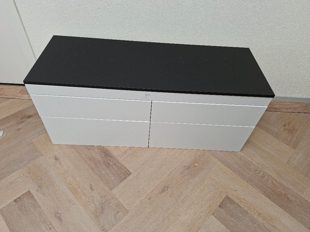 Badkamermeubel 120 cm Glans Wit – Showroommodel, Huis en Inrichting, Badkamer | Badkamermeubels, Ophalen, 100 tot 150 cm, Zo goed als nieuw