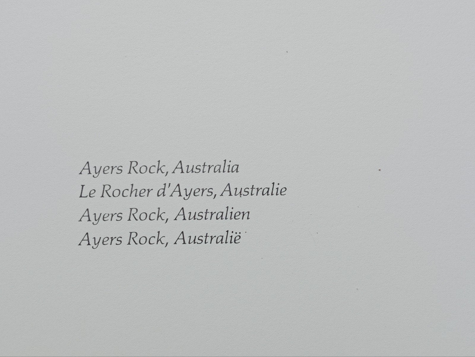 Ayers Rock Australië Time Life fotoprint 1982, Ophalen of Verzenden, 1980 tot heden