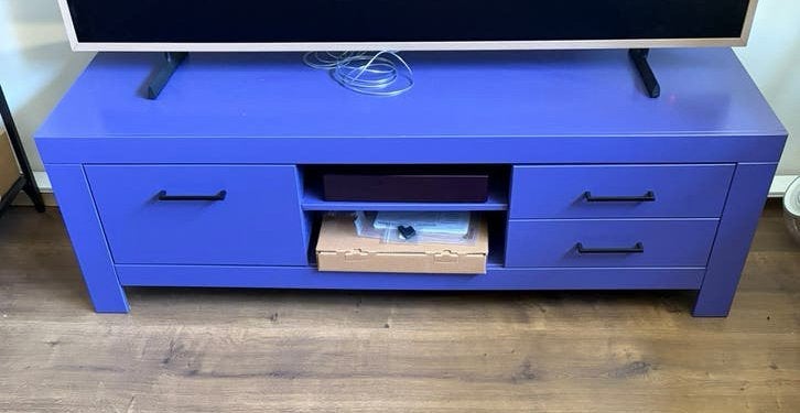 Tv meubel, Huis en Inrichting, Ophalen, Gebruikt, 100 tot 150 cm, Minder dan 100 cm