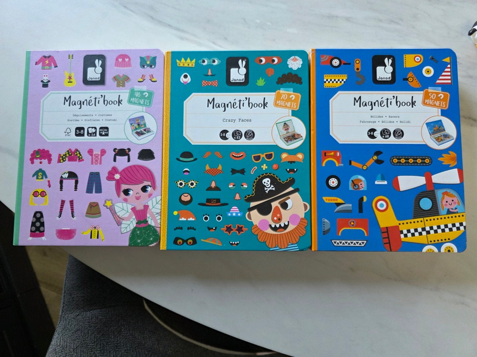 3 magneet boeken ZGAN TE KOOP, Ophalen, Zo goed als nieuw, Jongen of Meisje