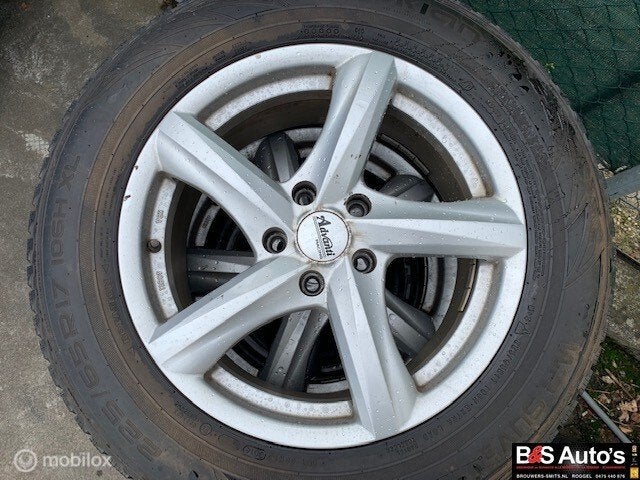 Lichtmetalen velgen set+Winterbanden Mazda CX-5 KE'12-'17, Auto-onderdelen, Gebruikt, Banden en Velgen, 17 inch, Terreinwagen