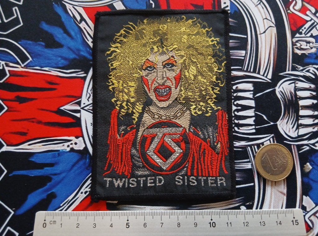 Twisted Sister Dee Snider vintage 1980 patch t3, Ophalen of Verzenden, Nieuw, Kleding