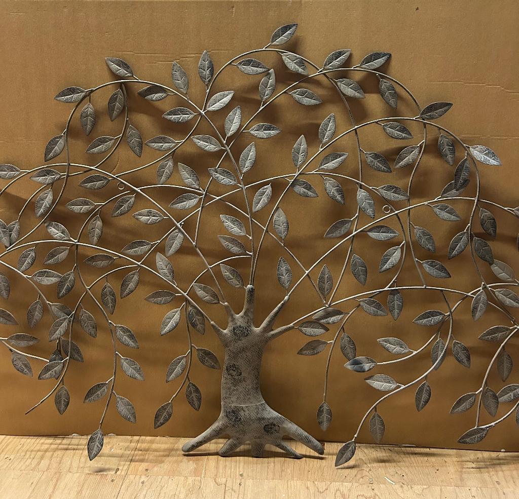 Levensboom decoratie voor aan de muur, Ophalen, Metaal, 120 cm, Met ophangsysteem