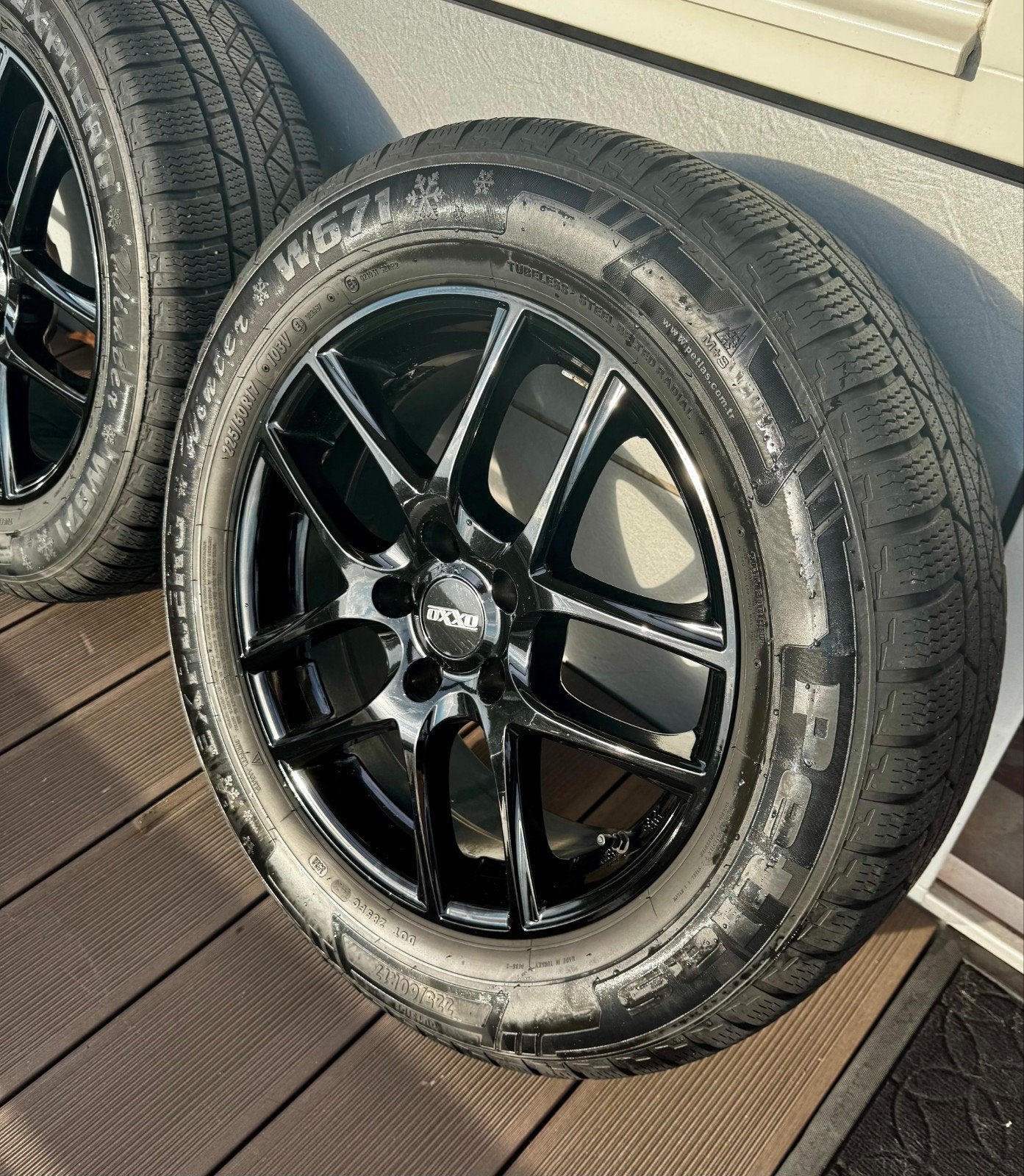OXXO 17” velgen 225/60 R17 5x114,3 Qashqai, Ophalen, Velg(en), 17 inch, Winterbanden
