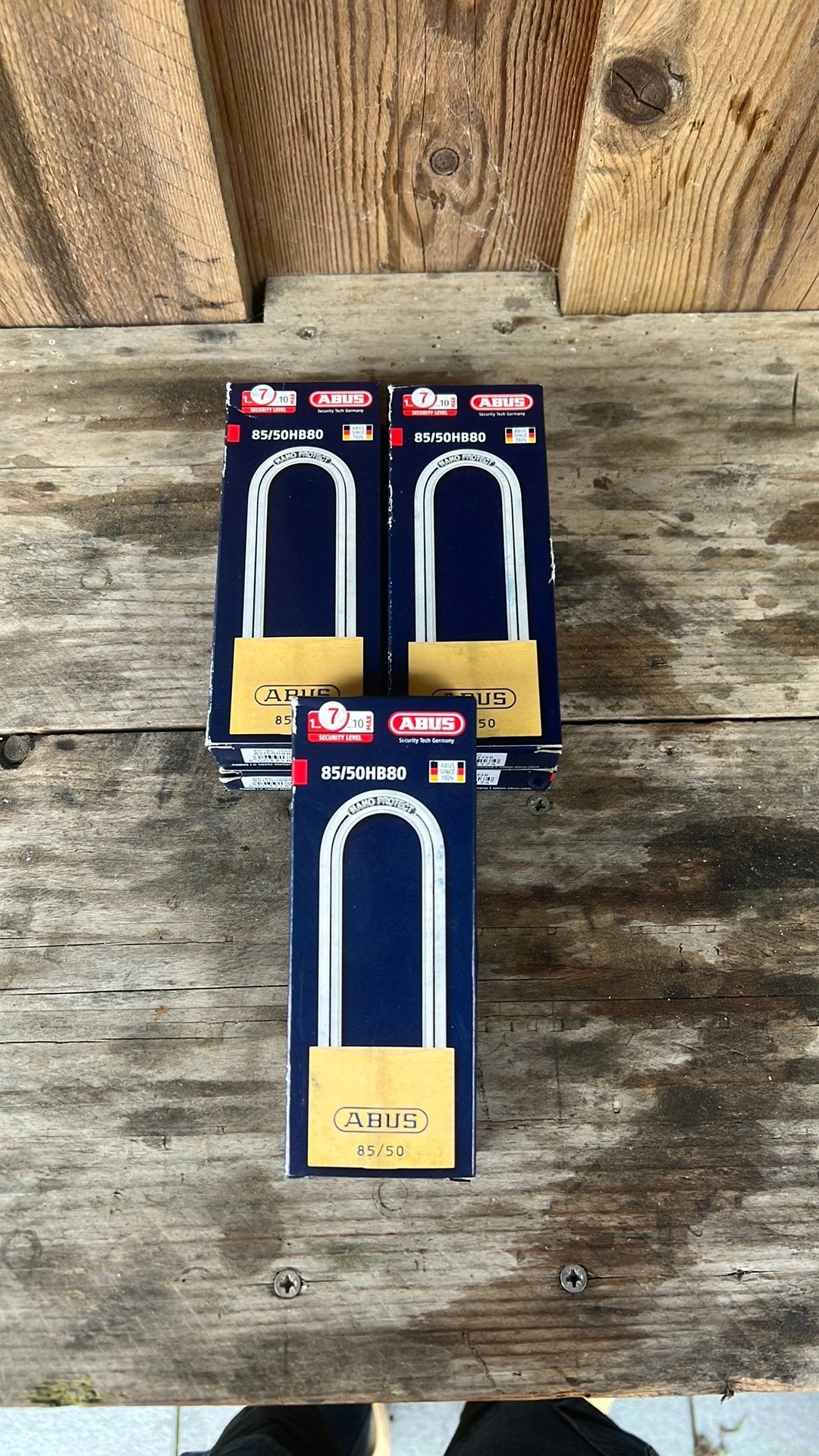 5 Stuks-ABUS Hangslot 85/50HB80 Nieuw in verpakking 5 stuks, Ophalen of Verzenden, Nieuw, Koper of Messing, Slot