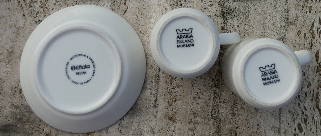 Wit Iittala Teema servies en Arabia servies, Huis en Inrichting, Keuken | Servies, Arabia, Nieuw, Ophalen of Verzenden, Bord(en)