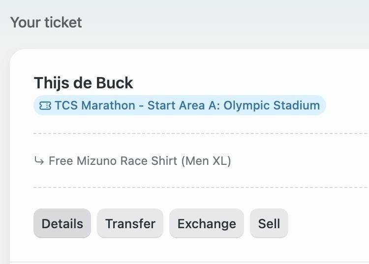Ticket Amsterdam Marathon 2026 (Stadion startvak), Tickets en Kaartjes, Sport | Overige, Eén persoon, Oktober
