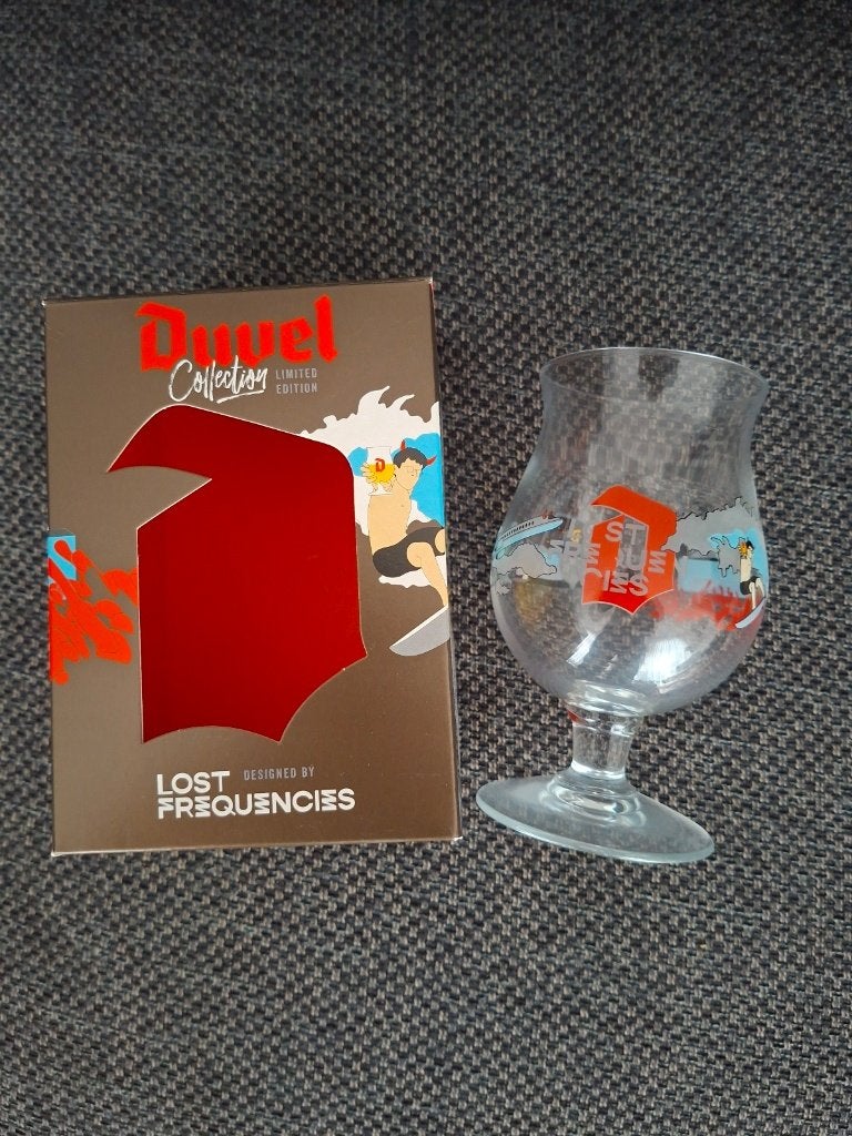 Duvel Collection Limited Edition Glas - Lost Frequencies, Ophalen of Verzenden, Zo goed als nieuw, Glas of Glazen, Duvel