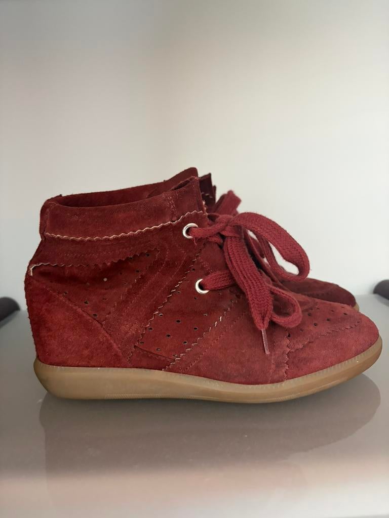 Isabel Marant Bobby 38, Ophalen of Verzenden, Rood, Sneakers of Gympen, Zo goed als nieuw