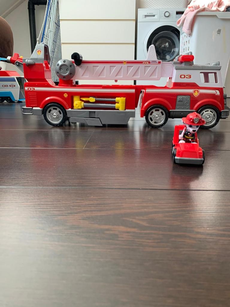 Paw Patrol Brandweerwagen met Marshall, Ophalen, Gebruikt