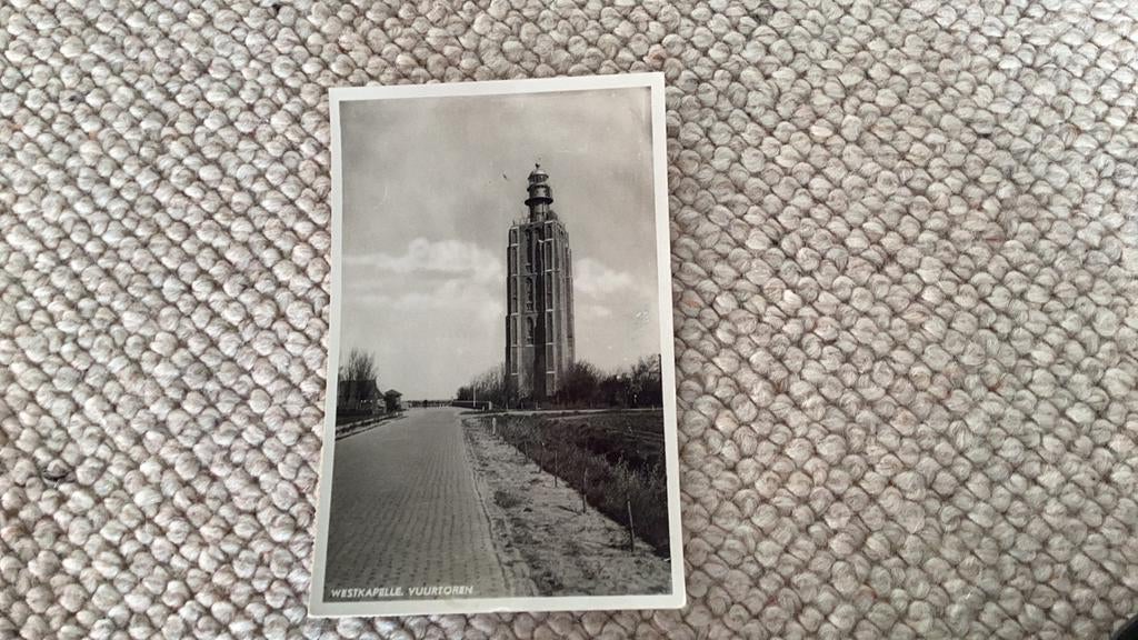 Ansichtkaart Westkapelle Vuurtoren 1952. 941, Ophalen of Verzenden, 1940 tot 1960, Gelopen, Zeeland