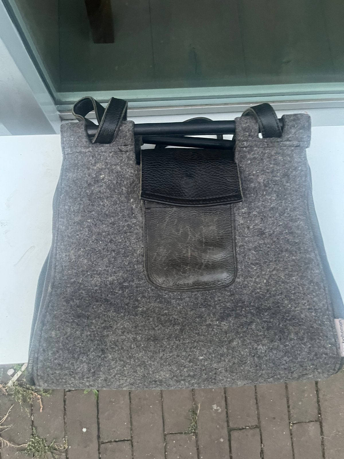 Tas van Floor Bohemen, Ophalen of Verzenden, Gebruikt, Zwart, Leer