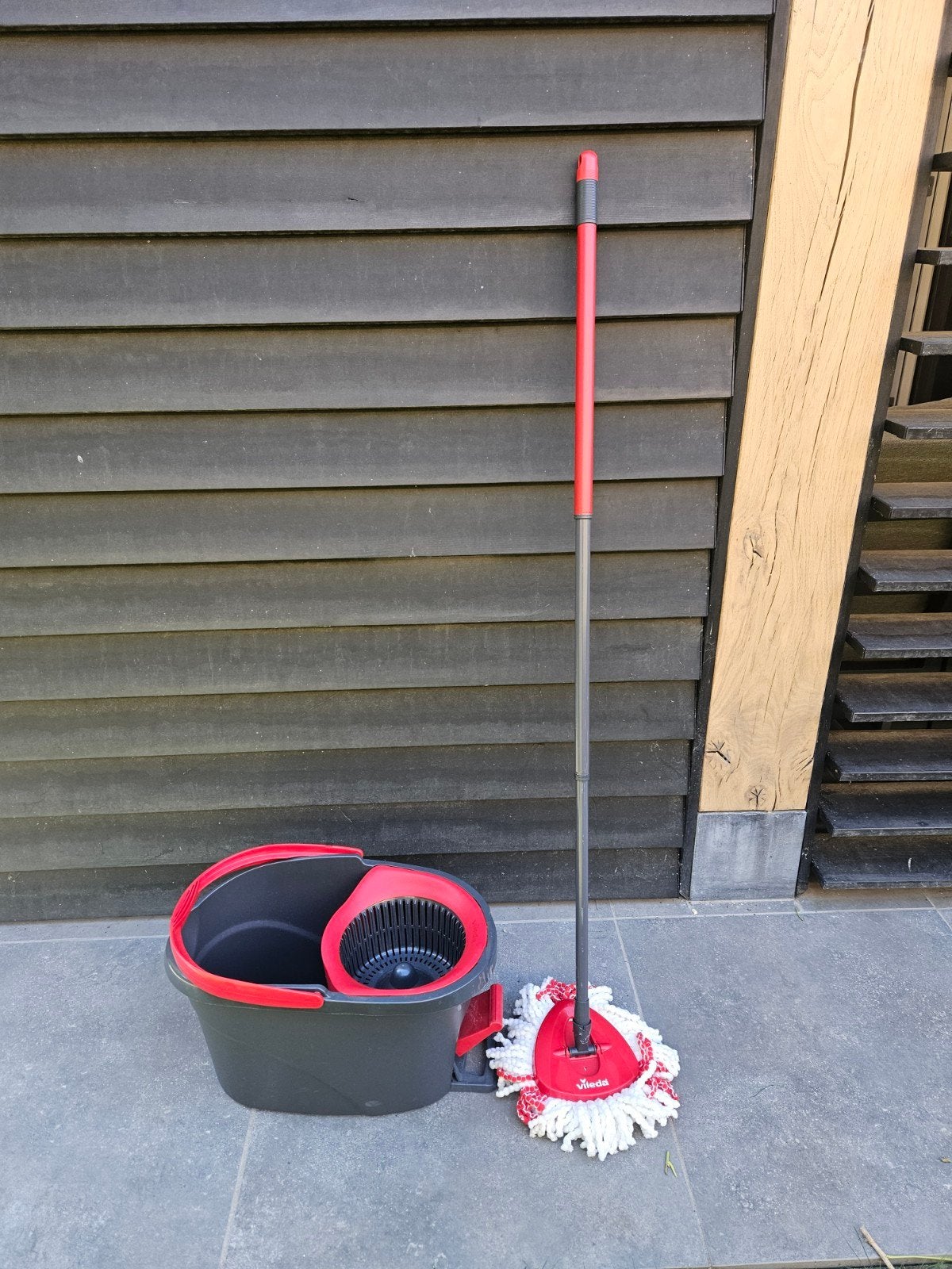 Vileda EasyWring & Clean Mop en Emmer Set, Ophalen of Verzenden, Mop of Dweil