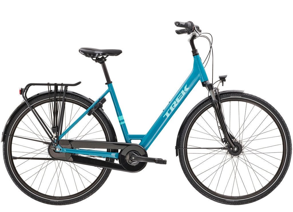 Trek District 1 equipped blauw dames 55cm 28inch, Fietsen en Brommers, Fietsen | Dames | Damesfietsen, 53 tot 56 cm, Nieuw, Overige merken