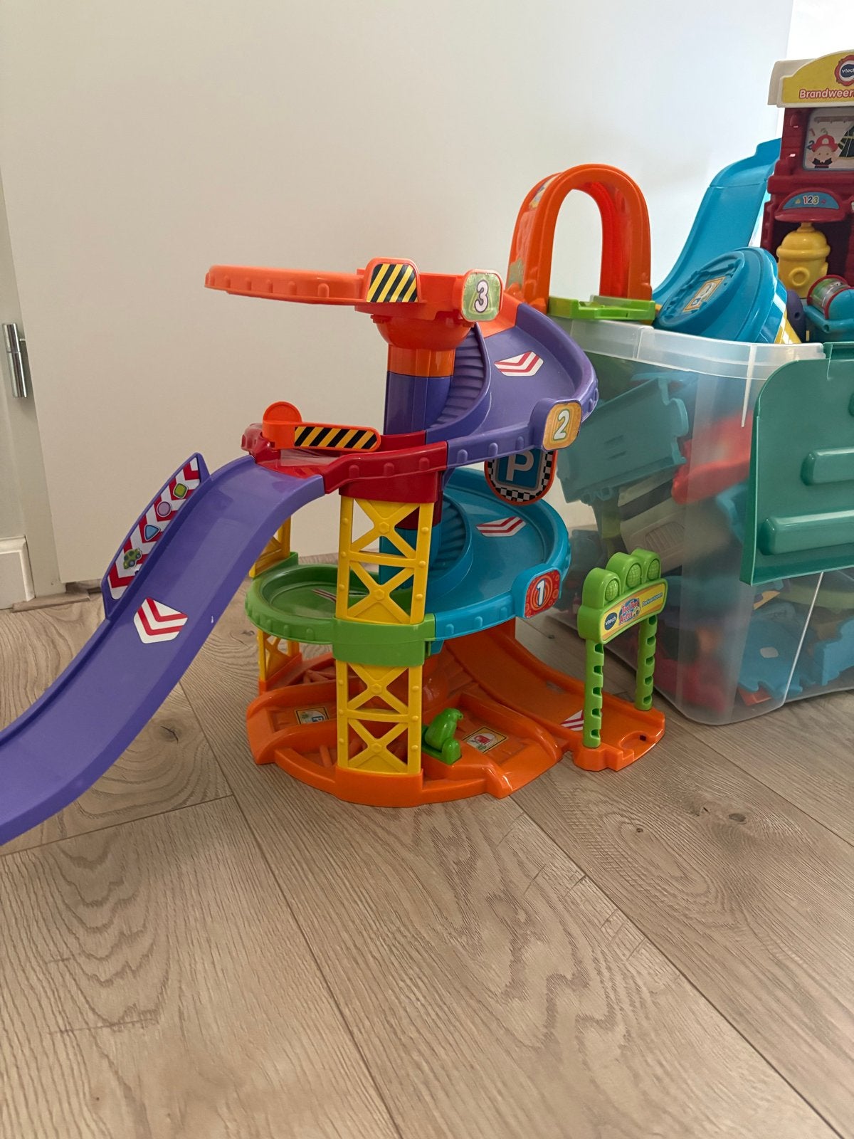 VTech Toet Toet Auto's Garage en Brandweerkazerne, Ophalen, Gebruikt
