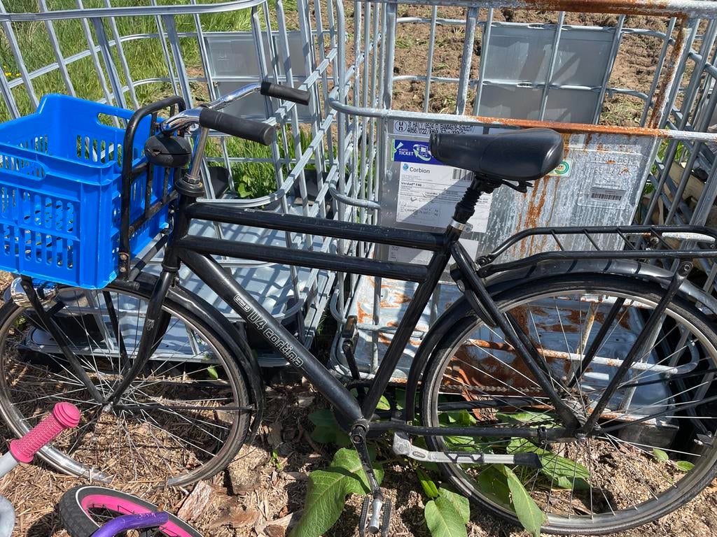 Cortina U4 Transportfiets - Zwart, Gebruikt, Velgrem, Versnellingen, Ophalen, Overige merken