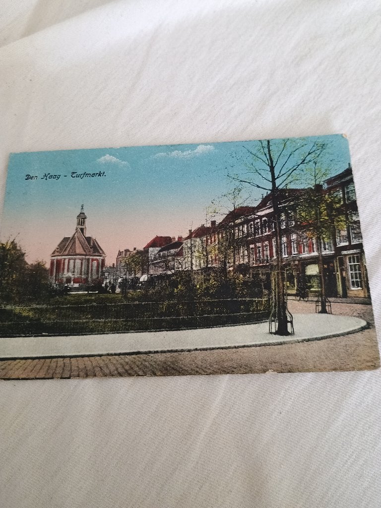 Den Haag turfmarkt, Verzenden, Voor 1920, Gelopen, Zuid-Holland