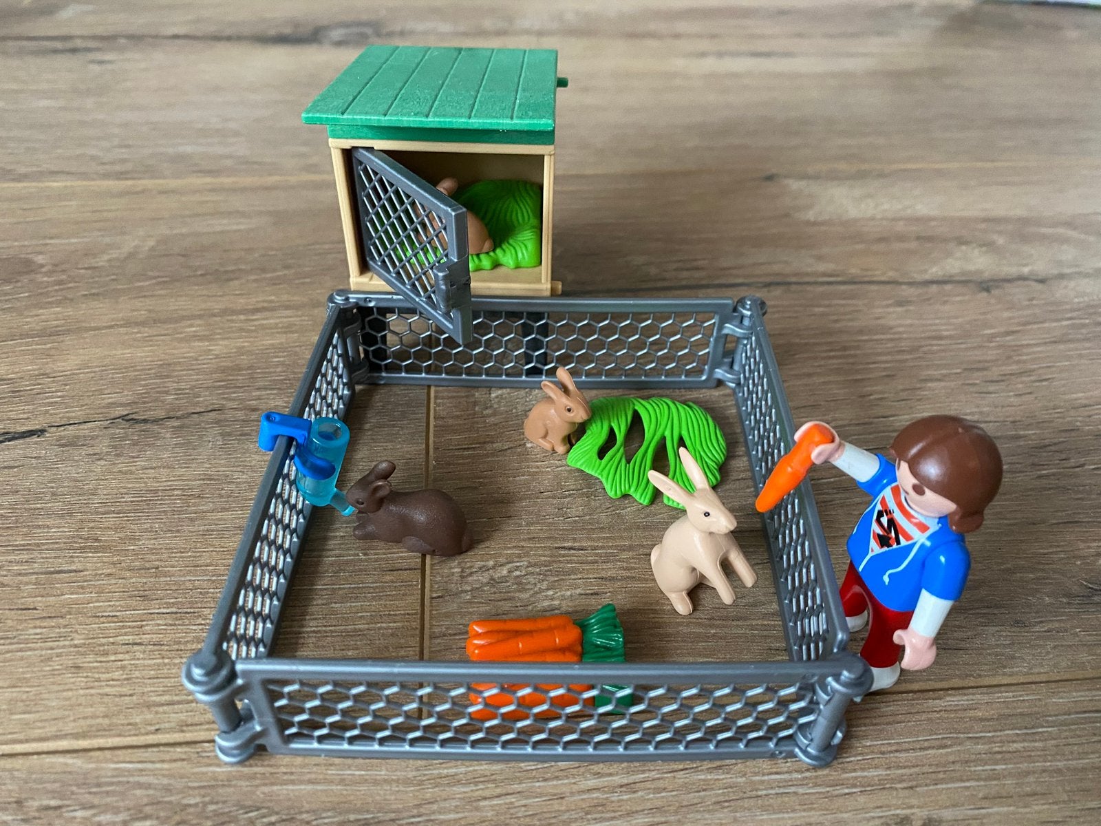 Playmobil konijnenhok en honden trainer, Ophalen of Verzenden, Zo goed als nieuw