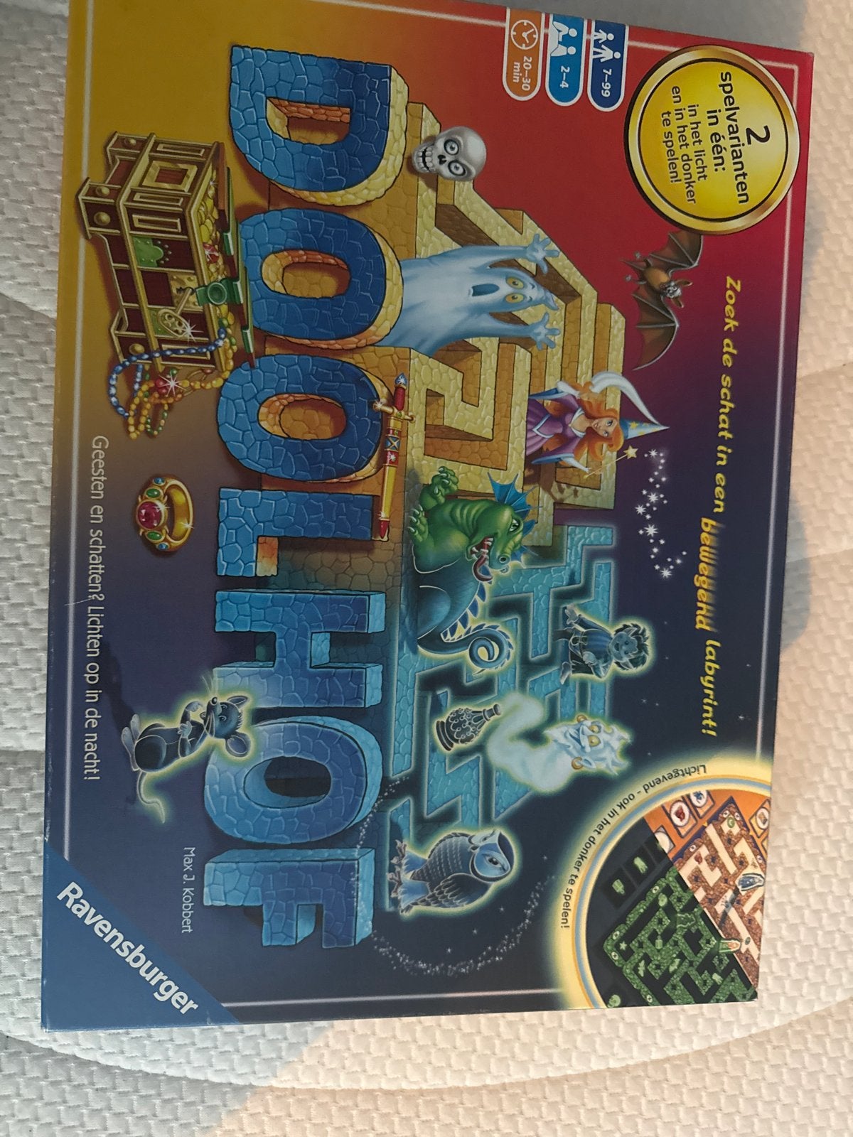 Doolhof Ravensburger - Zoek de schat in een bewegend labyrin, Drie of vier spelers, Verzenden, Gebruikt
