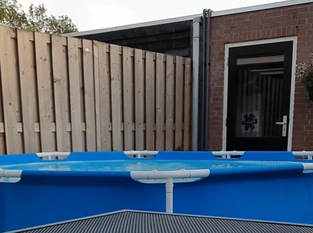 Intex Zwembad 3.05m met Pomp en Warmtemat, Ophalen, Gebruikt, Minder dan 80 cm, Rond