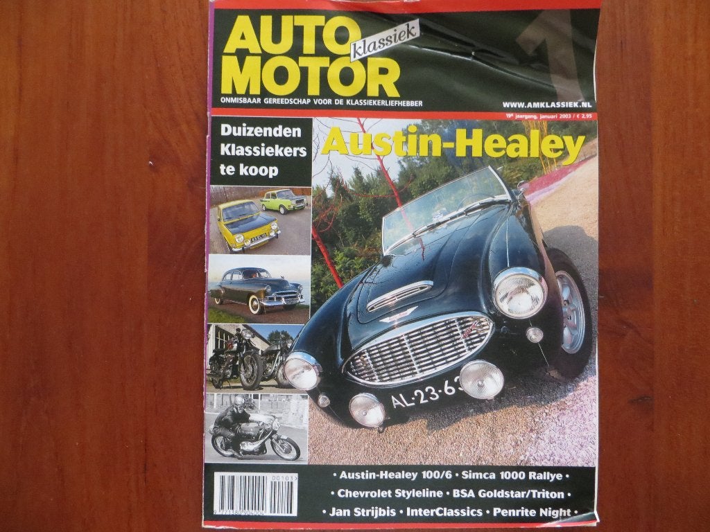 Auto Motor Klassiek 1 2003 Austin-Healey 100/6, Simca 1000, Ophalen of Verzenden, Nieuw, Chevrolet