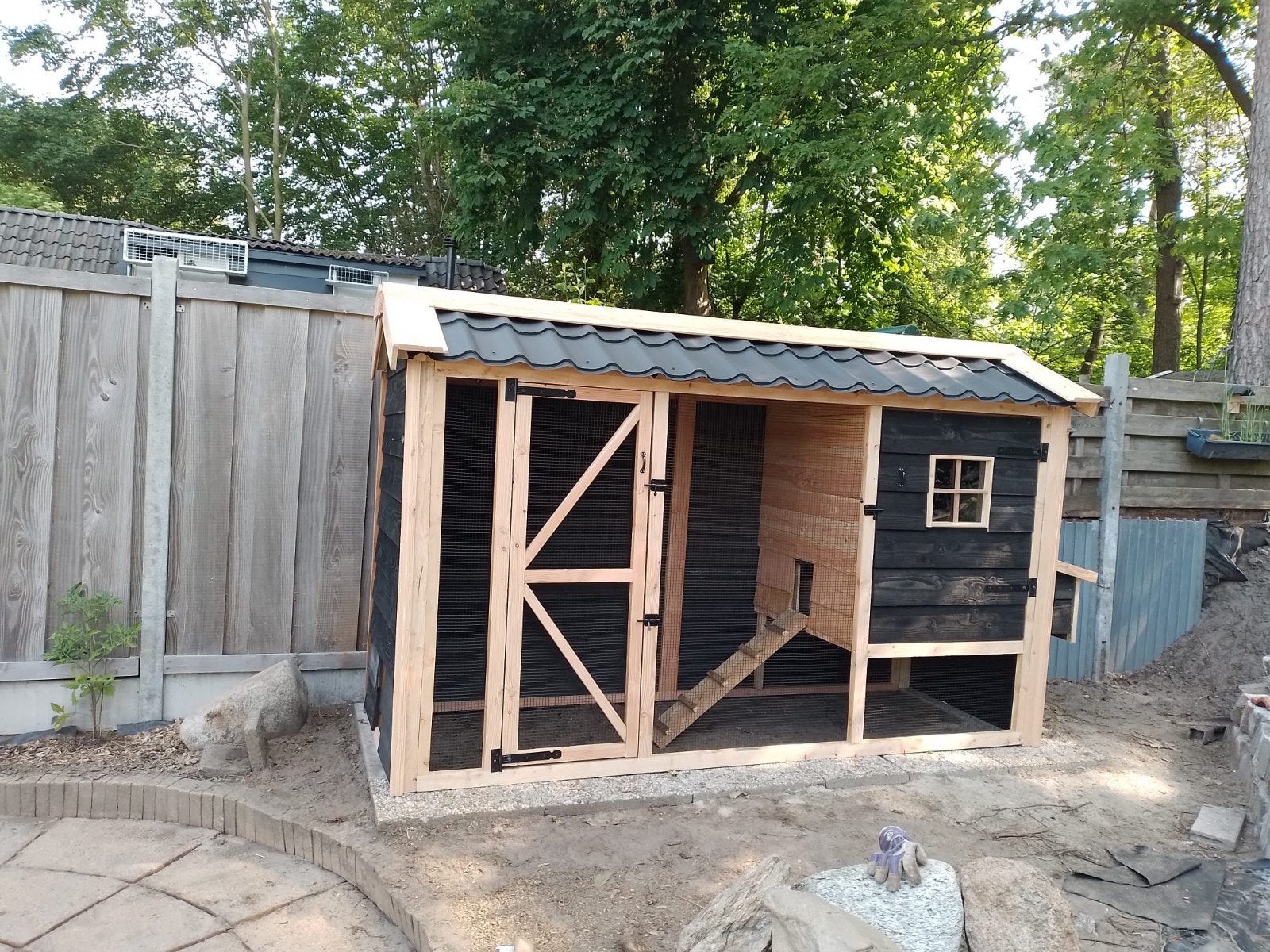 Kippenhok hoog, model Putten op maat. 3 meter, Dieren en Toebehoren, Ophalen of Verzenden, Nieuw, Kippenhok of Kippenren